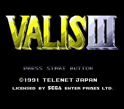 Заставка игры VALIS III